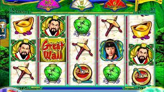 GREAT WALL Video Casino Game with an "EPIC WIN" FREE SPIN BONUS