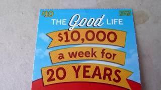 "The Good Life" - $10 Scratchcard from the Illinois Lottery - found unposted video