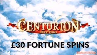 Centurion Freespins - NEW SLOT - £30 Fortune Spins with Bonus