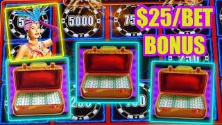 HIGH LIMIT Lightning Cash Link High Stakes ⋆ Slots ⋆️$25 Bonus Round Slot Machine Casino