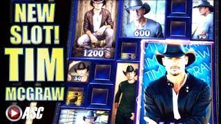 •NEW SLOT!! TIM MCGRAW!!• "BIG WIN" Slot Machine Bonus (Aristocrat)