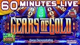 ★ Slots ★LIVE: GEARS OF GOLD ★ Slots ★ 60 MINUTES LIVE★ Slots ★ ROTATING WILDS SLOT MACHINE