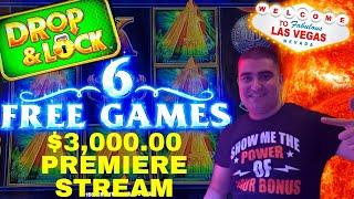 $3,000 On Slot Machines !! New Drop & Lock Slot Machine | The Vault Vegas Luck & Fire Link Slots
