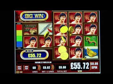 £130.20 SUPER BIG WIN (217 X Stake) on BRUCE LEE™ slot game at Jackpot Party®