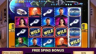 STAR TREK: THE NEXT GENERATION Video Slot Casino Game with a FREE SPIN BONUS