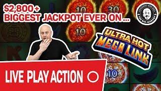 • LIVE: Biggest Jackpot EVER on Ultra Hot • Mega Link!
