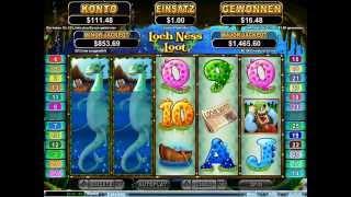 Loch Ness Loot Slot (RTG) - Freespins Feature - Big Win