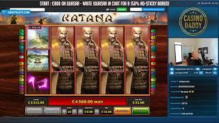 HUGE WIN!! Katana Big Win - Casino Games - online casino (16€ bet)