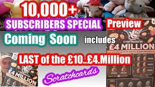 Scratchcards..that are in our 10,000+ Subscribers SPECIAL coming soon...Preview. Wow!