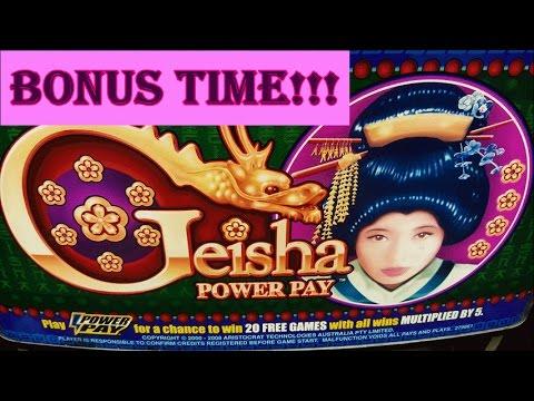 ~NICE WIN~ Geisha Power Play | Slot Machine Bonus