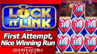 Lock It Link Night Life Slot - Nice Winning Run, Re-Spins and Free Games in my First Attempt