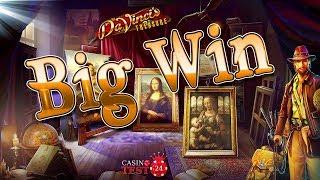 BIG WIN on Da Vinci's Treasure Slot - Progressive Free Spins Bonus - 5€ bet!