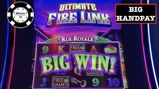 •ULTIMATE FIRE LINK RUE ROYALE BIG HANDPAY•RISING FORTUNES SLOT MACHINE