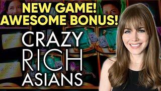 NEW Crazy Rich Asians Slot Machine! AWESOME BONUS WIN!