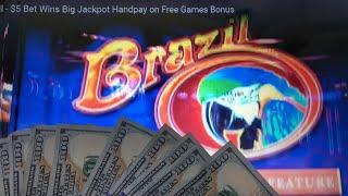 $1,000 Live Brazil Slot Play - Double or  Nothing at $10 per Spin