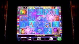 White Orchid slot machine bonus win with retrigger at Parx