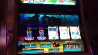 Goldfish Slot Machine  - Big Win - Lots of Mermaids!