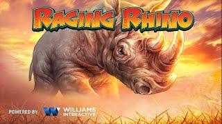 WMS Raging Rhino Slot | Freespins with Retriggers 40 Cent Bet | Big Win!