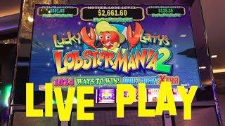 Lobstermania 2 Live Play 5 cent denom $6.00 bet IGT Slot Machine