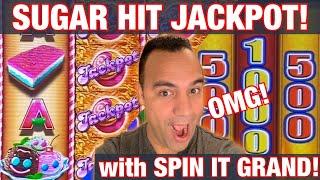 Sugar Hit JACKPOT • • •| Spin It GRAND!! | EEEEE!!! •••