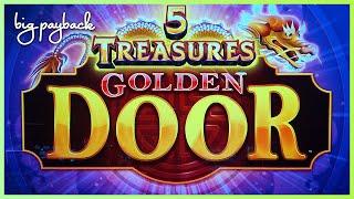 5 Treasures Golden Door Slot - HUGE WIN SESSION!
