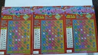 BEJEWELED - Playing THREE Instant Lottery Tickets