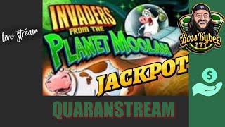 LIVE! Invaders From The Planet Moolah QUARANSTREAM SLOTS