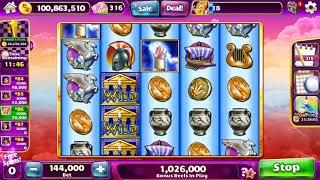 ZEUS II Video Slot Casino Game with a RETRIGGERED FREE SPIN BONUS