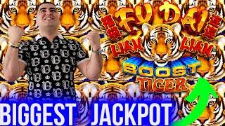 BIGGEST JACKPOT Ever On Fu Dai Lian Lian Tiger Slot - $44 MAX BET | SE-1 | EP-3