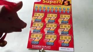 Super 7's Scratchcards..and 10x CASH........with Moaning Pig