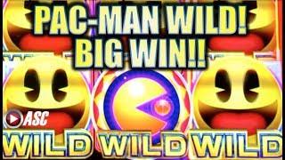 •NEW SLOT!! BIG WIN!• PAC-MAN (WILD EDITION) MAX BET Slot Machine Bonus (Ainsworth)