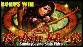 Lady Robin Hood Slot Machine Bonus Win