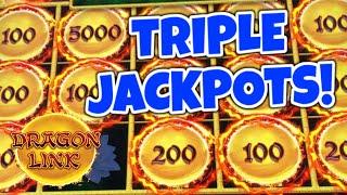 TRIPLE Dragon Link JACKPOTS! ⋆ Slots ⋆3 Jackpot Wins In A Row!