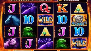 BLAZING BULL Video Slot Casino Game with a "HUGE WIN" FREE SPIN BONUS