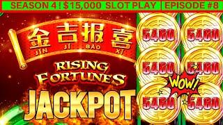 Rising Fortunes Slot Machine HANDPAY JACKPOT w/$8.80 MAX BET | Season 4 | EPISODE #8