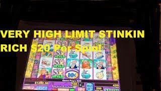 High Limit $20 Per Pull Stinkin Rich Action!