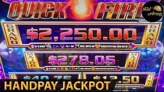 ⋆ Slots ⋆️2ND GRAND JACKPOT⋆ Slots ⋆️QUICK FIRE SLOT | THE BONUS WAS BAD BUT THEN IT SURPRISED ME WITH HUGE HANDPAY