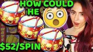 HUBBY STARTED PLAYING WITHOUT ME AND HE WON THIS MASSIVE JACKPOT HANDPAY on Dancing Drums!
