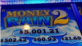 NEW SLOT FIRST LOOK - MONEY RAIN 2 SLOT MACHINE BONUS & LIVE PLAY