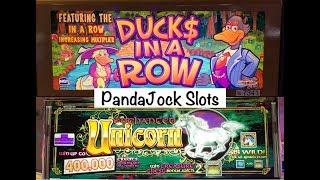 Old school slots in Downtown Vegas! Enchanted Unicorn and Ducks in a Row!