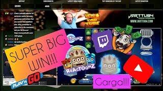 Garga!! Super Big Win From Reactoonz!!