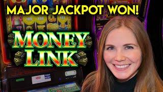 BIG WIN! Major Jackpot! Money Link Slot Machine! Bonuses!