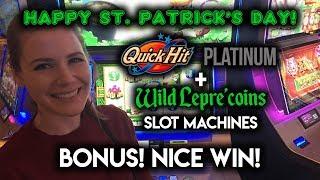 HAPPY ST Patricks DAY! Leprecoins Slot Machine! Bonus WIN!!!