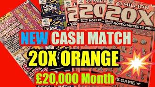 20X CASH..Scratchcards..£20,000 Month..Cash Match..Cash Bolt..mmmmmmMMM