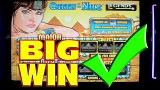 Queen of the Nile * MEGA BIG WIN * Slot Machine Progressive Bonus
