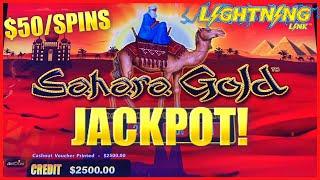 Buffalo Gold Revolution & Lighting Link Sahara Gold HANDPAY JACKPOT ⋆ Slots ⋆️HIGH LIMIT $50 BONUS R