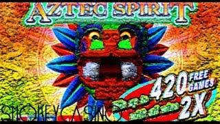 AZTEC SPIRIT Slot Machine Bonus Win By ARUZE