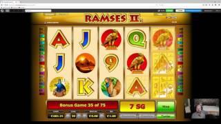 RAMSES II Slot Pays HUGE WIN During FREESPIN BONUS Game!!