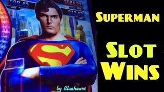 SUPERMAN the Movie slot machine ALL BONUSES and BIG WIN!