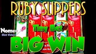 Ruby Slippers Slot Machine - 80 Cent Bubbles - Nice Win!!